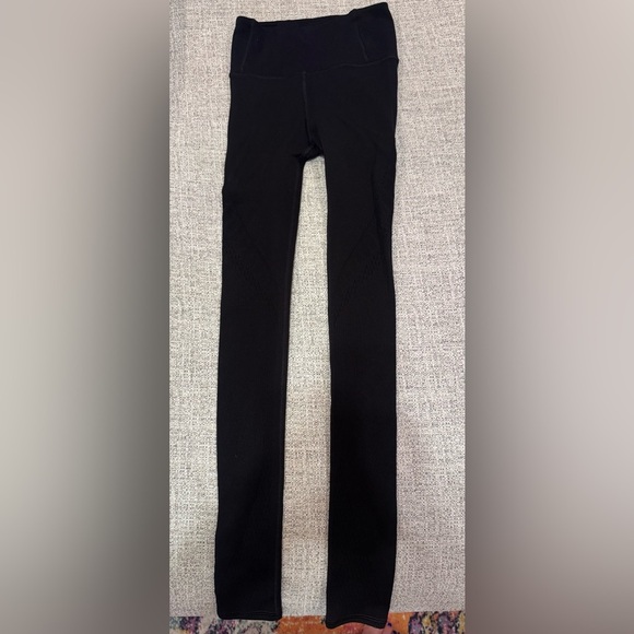 Lululemon Interconnect Reveal Black Leggings Tights Yoga Workout Pants Sz 2 - Picture 3 of 13